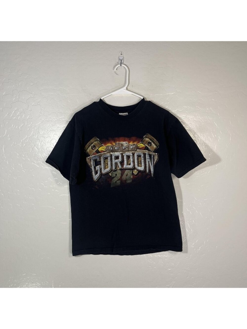 Jeff Gordon Shirt Mens Medium Black NASCAR Chase Authentics Tee Hendrick 24